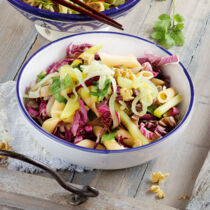 Penne mit Radicchio und Kartoffeln Penne mit Radicchio und Kartoffeln