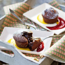 Warme Schokoküchlein