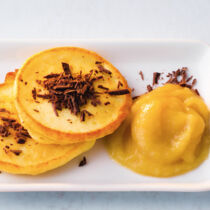 Quarkküchlein mit Apfelmus Quarkküchlein mit Apfelmus