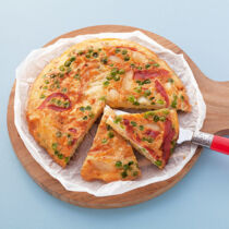 Frittata mit Lachsschinken und Spargel Frittata mit Lachsschinken und Spargel