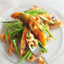 Gebratene Melone auf Endiviensalat Gebratene Melone auf Endiviensalat