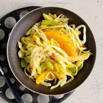 Orangen-Lauch-Weißkohl