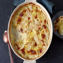 Kartoffelgratin mit Schwarzwurzeln