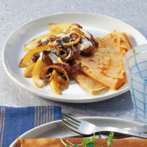 Crêpes mit Kalbsleber Crêpes mit Kalbsleber