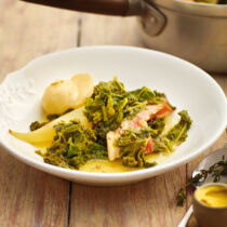 Grünkohl mit Birnen und Speck