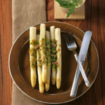 Spargel mit Mascarpone-Rucola-Sauce
