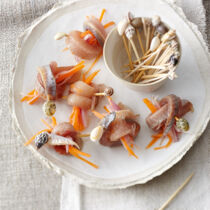 Matjes mit weißem Portwein und Reisweinessig Matjes mit weißem Portwein und Reisweinessig