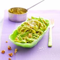 Grüne Nudeln mit Ingwer-Limetten-Pesto Grüne Nudeln mit Ingwer-Limetten-Pesto