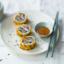 Ura-Maki mit Entenbrust