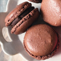 Schokoladenmacarons Schokoladenmacarons