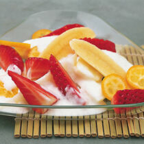 Gemischte Früchte in Kokosmilch Gemischte Früchte in Kokosmilch