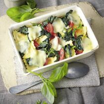 Ravioli-Gratin mit Spinat Ravioli-Gratin mit Spinat