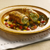 Kaninchen-Involtini mit Ricottafüllung Kaninchen-Involtini mit Ricottafüllung