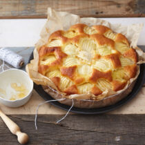 »Versunkener« Apfel-Mandelkuchen