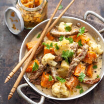 Süßkartoffel-Rindfleisch-Eintopf