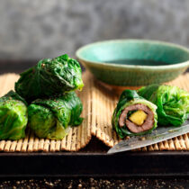 Marinierte Rindfleischröllchen Marinierte Rindfleischröllchen