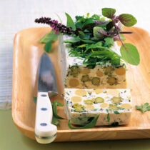 Ziegenfrischkäse-Spargel-Terrine Ziegenfrischkäse-Spargel-Terrine