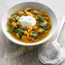 Indische Linsensuppe mit Huhn Indische Linsensuppe mit Huhn
