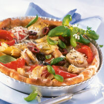 Pizza mit Artischocken Pizza mit Artischocken