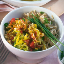 Wirsinggemüse mit Kräuterreis Wirsinggemüse mit Kräuterreis