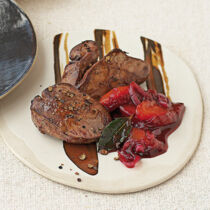 Leber mit Schokoladen-Pflaumen-Chutney Leber mit Schokoladen-Pflaumen-Chutney