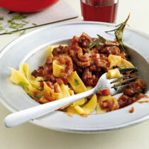 Pappardelle mit Entenbolognese Pappardelle mit Entenbolognese