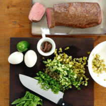 Rinderlende im Ofen sanft gegart Rinderlende im Ofen sanft gegart