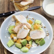 Melone-Gurken-Salat mit Hähnchenbrust