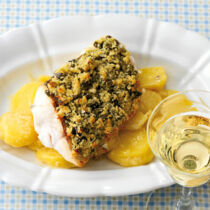 Zander mit Kürbiskruste