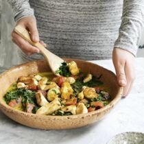 Gemüsecurry mit Hähnchenbrust