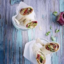 Erdnussbutter-Frühstücks-Wraps Erdnussbutter-Frühstücks-Wraps