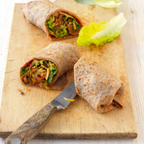 Pfannkuchen-Wraps mit Gemüse Pfannkuchen-Wraps mit Gemüse