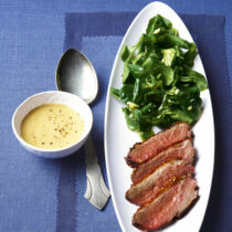 Lackierte Entenbrust mit Feldsalat Lackierte Entenbrust mit Feldsalat