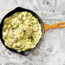 Champignon-Reis-Rührei