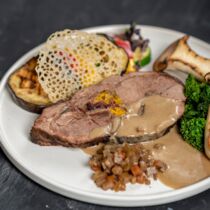 Gefüllte Rehkeulte mit Grillgemüse Gefüllte Rehkeulte mit Grillgemüse