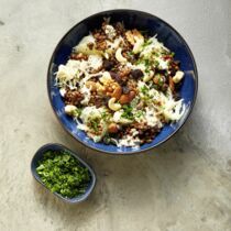 Sauerkraut-Linsen-Salat mit Studentenfutter