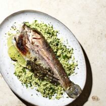 Gegrillte Forelle mit Petersilien-Couscous Gegrillte Forelle mit Petersilien-Couscous