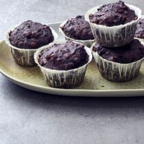 Schokomuffins mit Roter Bete Schokomuffins mit Roter Bete