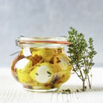 Mozzarella in Thymian-Öl Mozzarella in Thymian-Öl