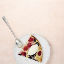 Beerenkuchen mit Kokoseis Beerenkuchen mit Kokoseis