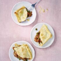 Jackfrucht-frikassee im Blätterteig Jackfrucht-frikassee im Blätterteig