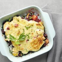 Käsesoufflé
auf Gemüse Käsesoufflé
auf Gemüse