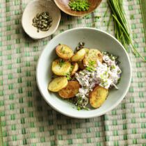 Bratkartoffeln mit Radieschen-Soytziki