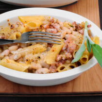 Nudel-Bohnen-Auflauf