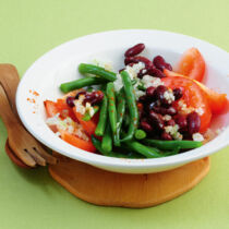 Tomatensalat mit Bohnen