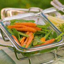 Zuckerschoten-Möhren-Gemüse Zuckerschoten-Möhren-Gemüse