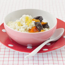 Milchreis mit Backobst Milchreis mit Backobst