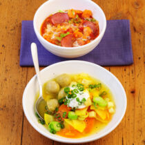 Möhreneintopf mit Markklößchen