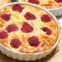 Reisauflauf mit Himbeeren Reisauflauf mit Himbeeren