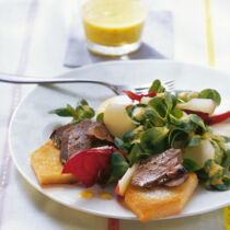 Feldsalat mit Gänseleber